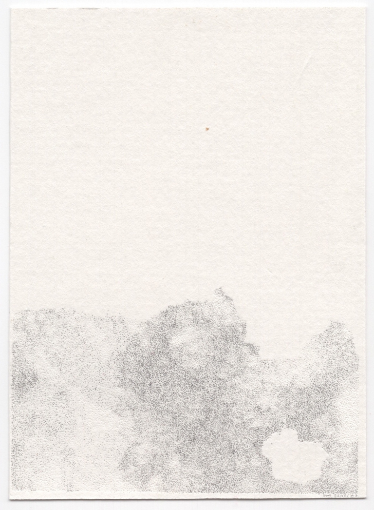 Needle drawing - Triptych 22-23/08/'17 (2/3)